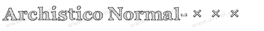 Archistico Normal字体转换